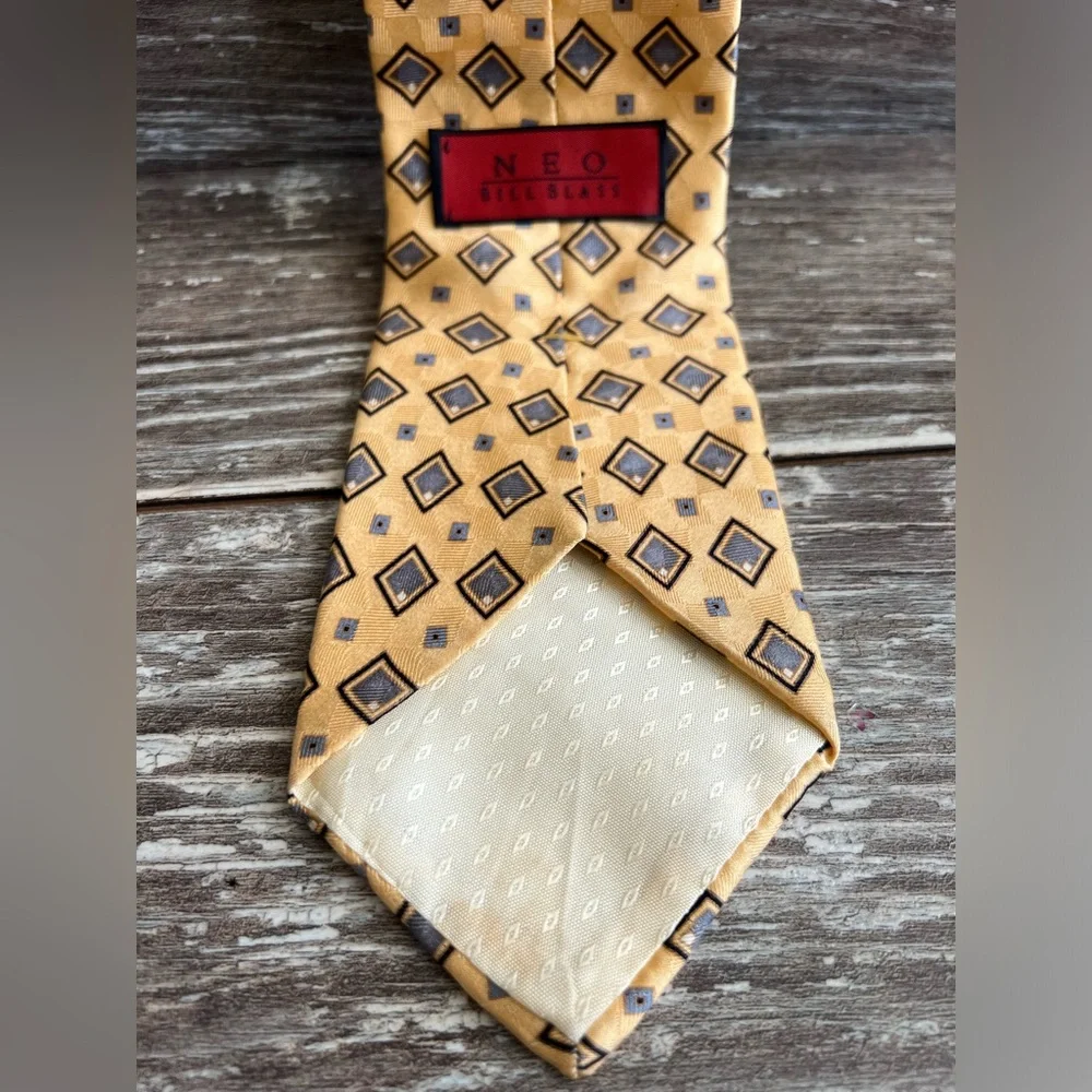 Bill‎ Blass NEO necktie men’s formal wear tie suit business print pattern silk